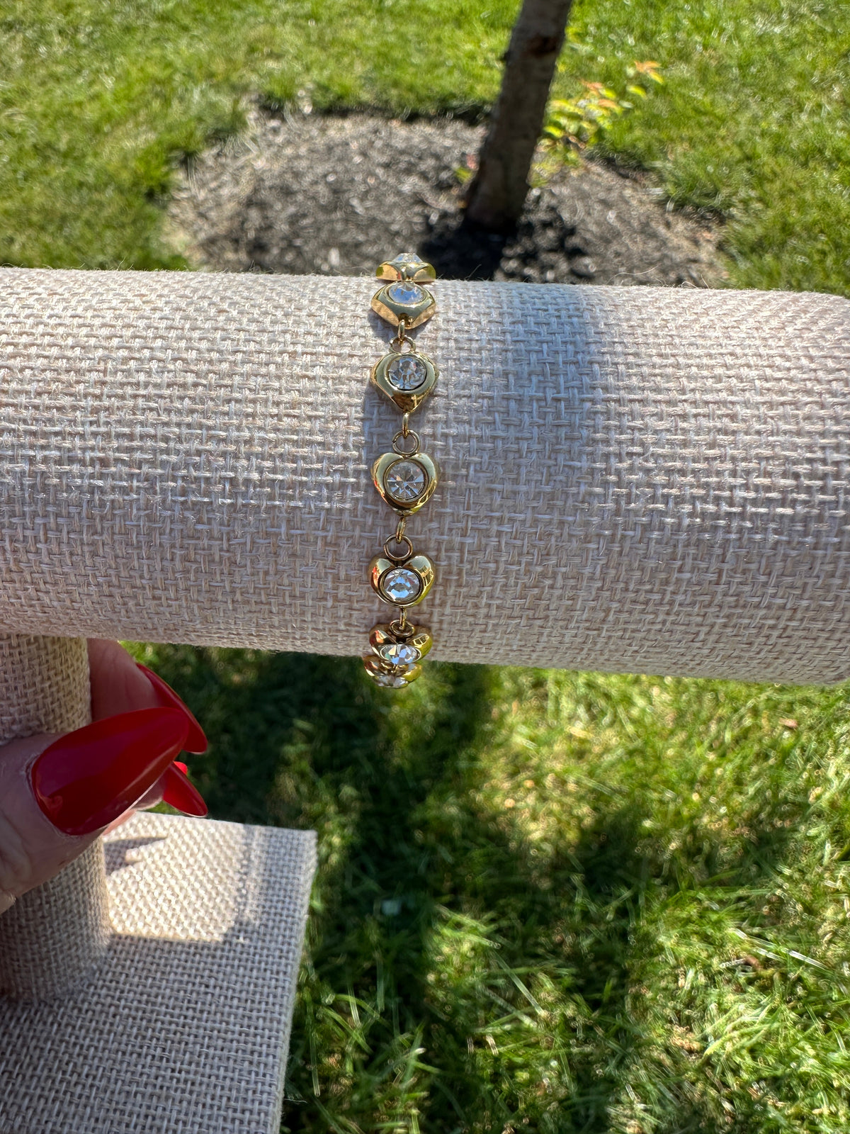 Juliette Waterproof Crystal Heart Bracelet