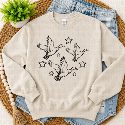 Ducks and stars (BLACK 0R WHITE)