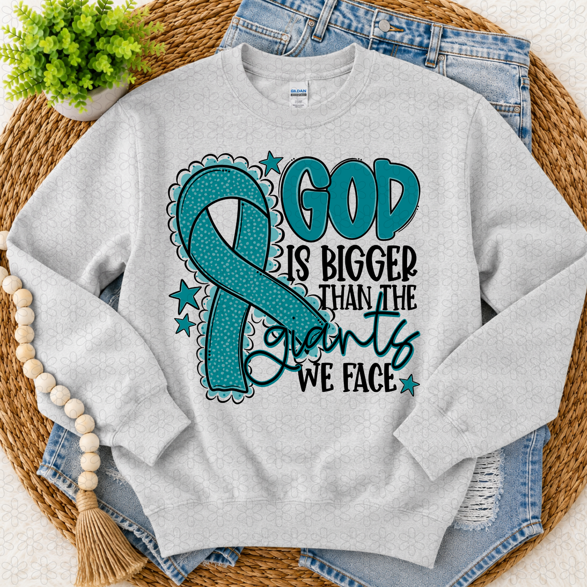 God is bigger (choose your ribbon color)
