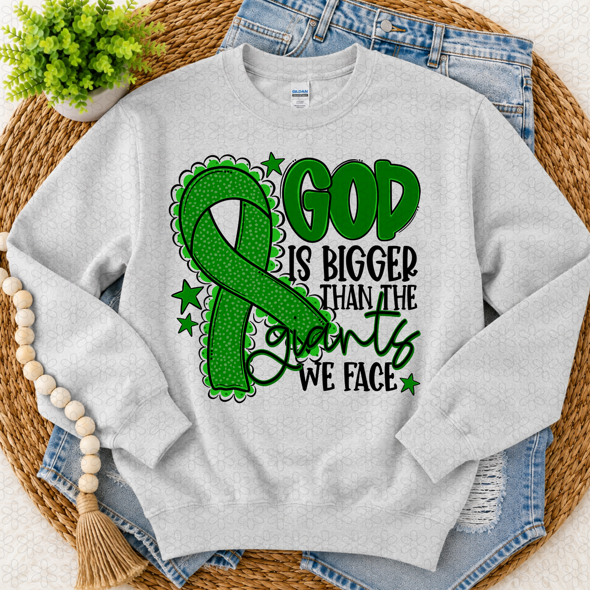 God is bigger (choose your ribbon color)