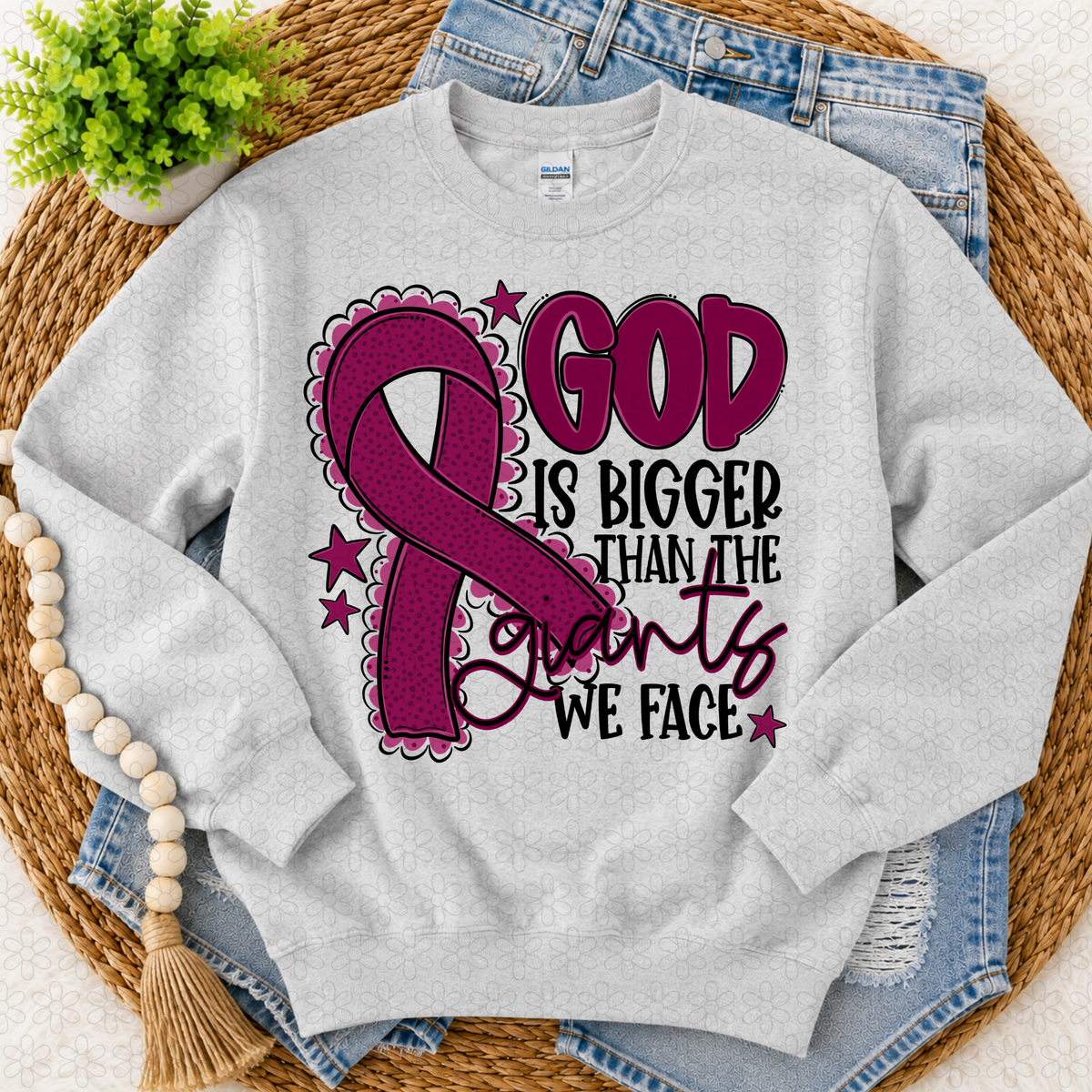 God is bigger (choose your ribbon color)