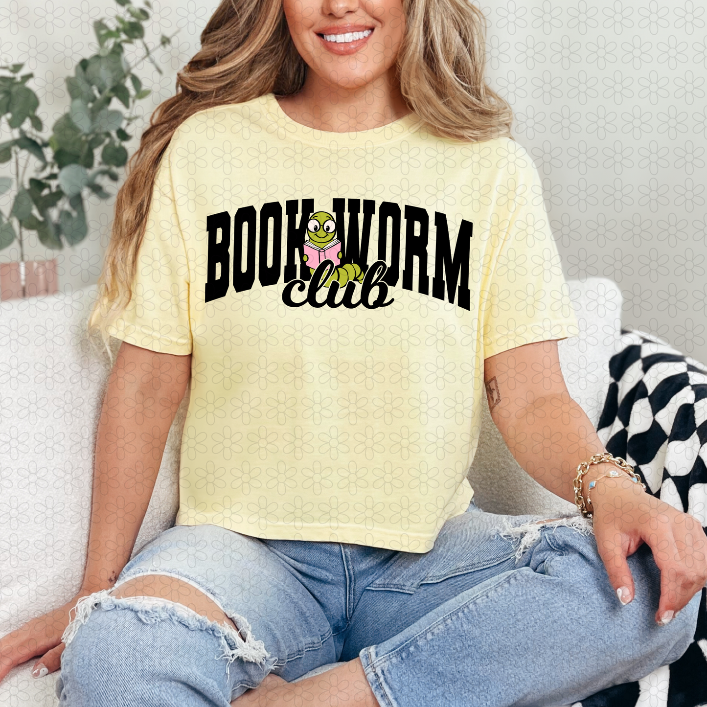 Bookworm (pink, white or black)