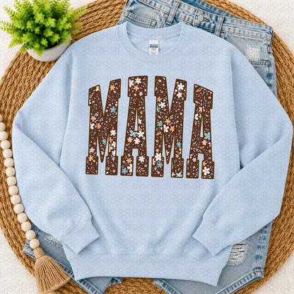 Fall brown floral mama