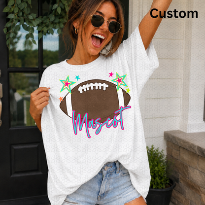 Custom mascot brown football