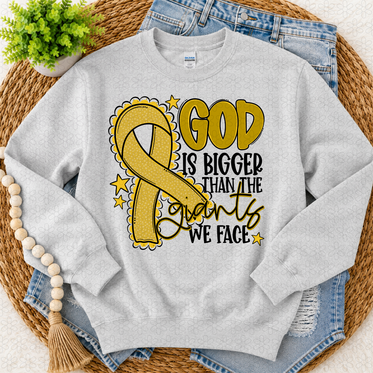 God is bigger (choose your ribbon color)