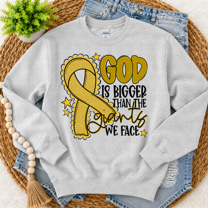 God is bigger (choose your ribbon color)