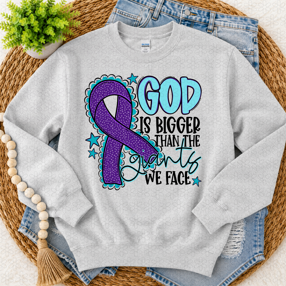 God is bigger (choose your ribbon color)