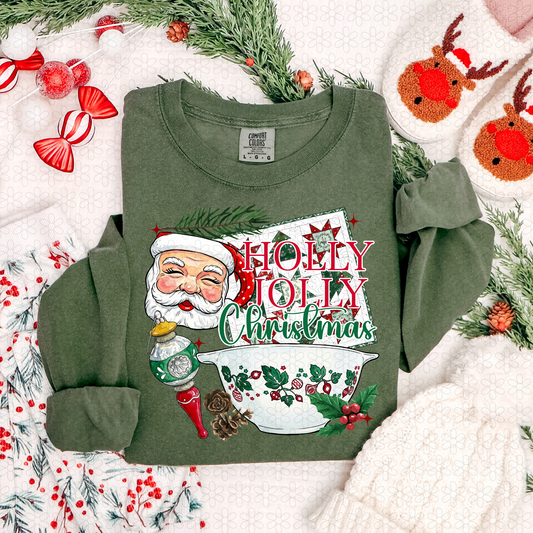 Vintage holly jolly Christmas