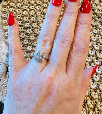 Modern Grace Emerald Cut Ring