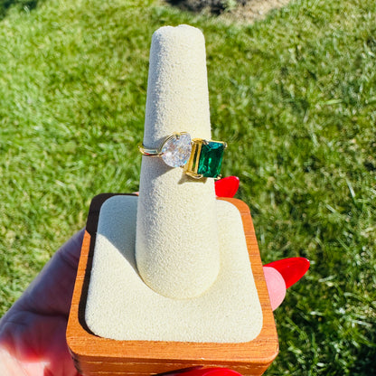 Emerald Muse Waterproof Crystal Ring