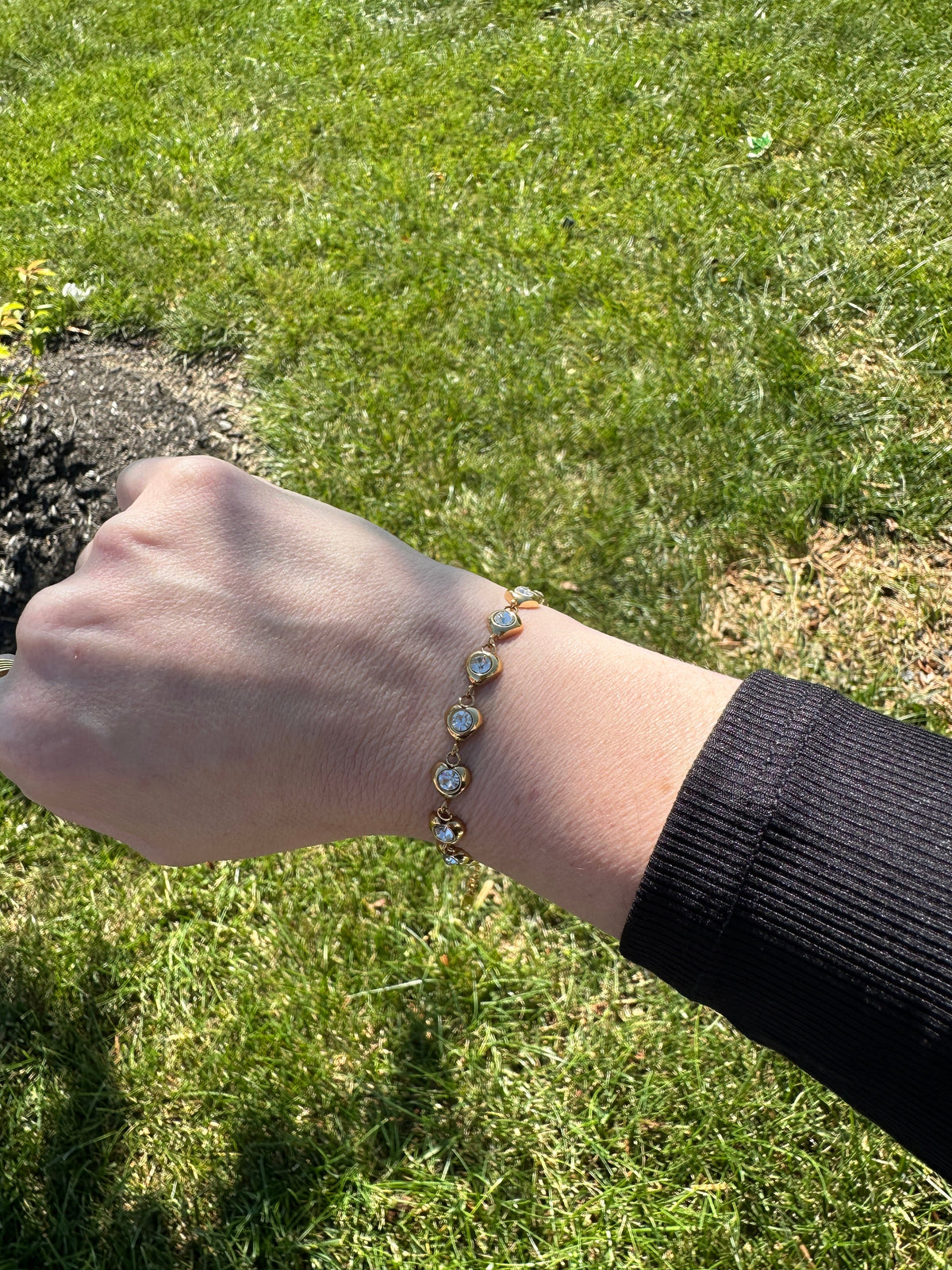 Juliette Waterproof Crystal Heart Bracelet
