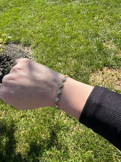 Juliette Waterproof Crystal Heart Bracelet