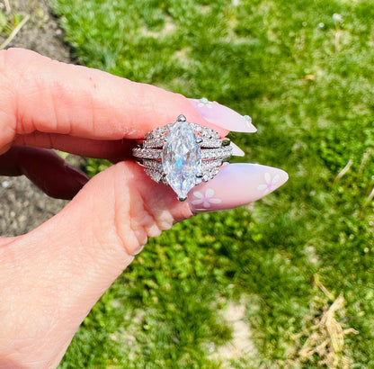 Violetta Luxe Marquise Stack Ring Set