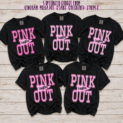 CUSTOM MASCOT PINK OUT (MULTIPLE PRINT OPTIONS)
