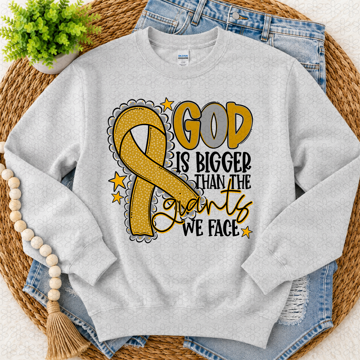 God is bigger (choose your ribbon color)