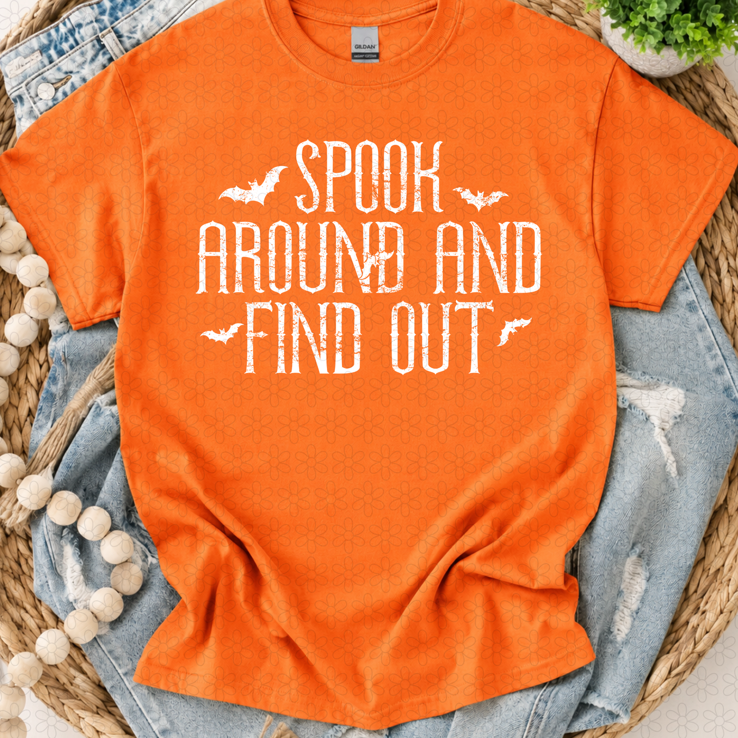 Spook around (white or black font)