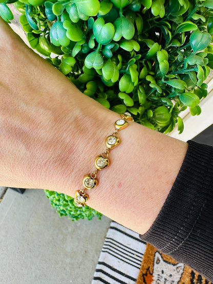 Juliette Waterproof Crystal Heart Bracelet