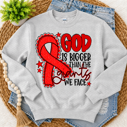 God is bigger (choose your ribbon color)