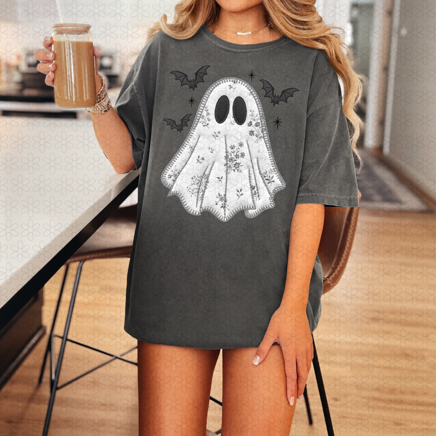 Faux stitched ghost