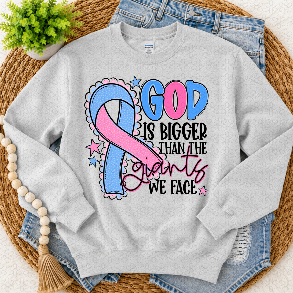 God is bigger (choose your ribbon color)