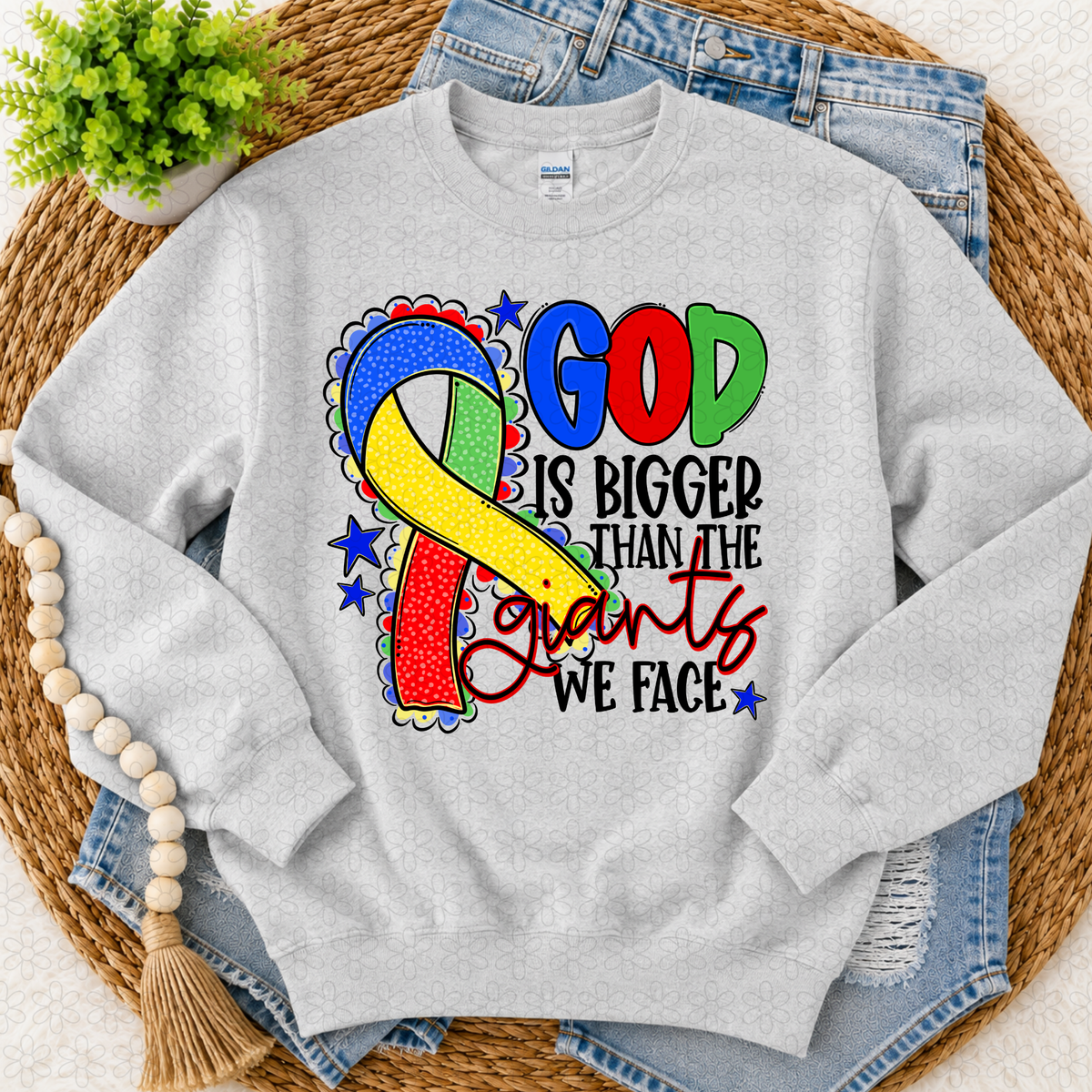 God is bigger (choose your ribbon color)
