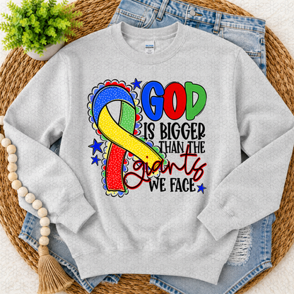 God is bigger (choose your ribbon color)