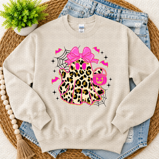 Preppy Leopard Pink Ghost