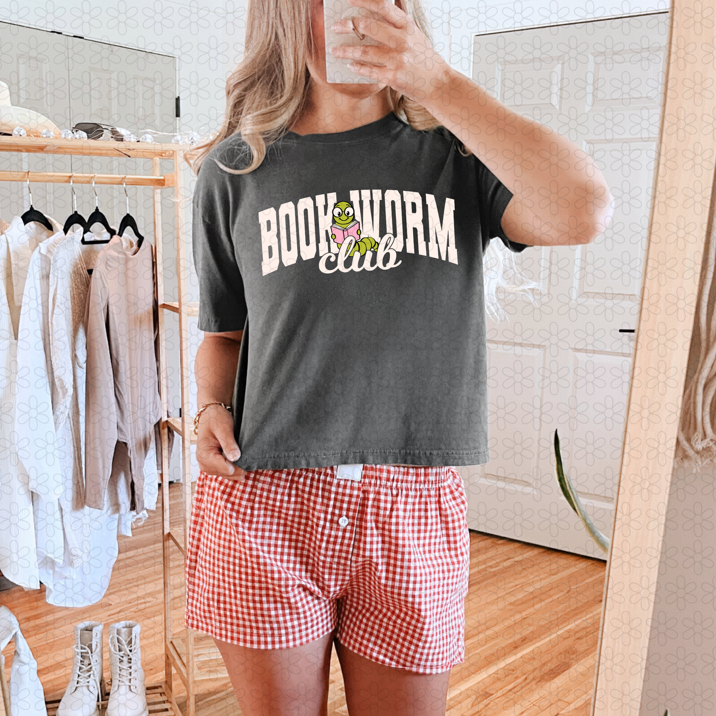 Bookworm (pink, white or black)