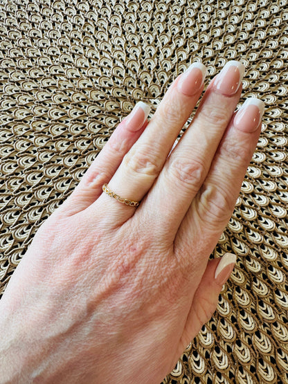 Heart Stacker Ring- Gold