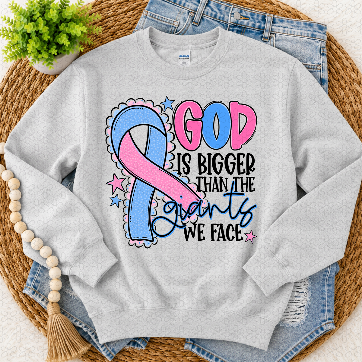 God is bigger (choose your ribbon color)