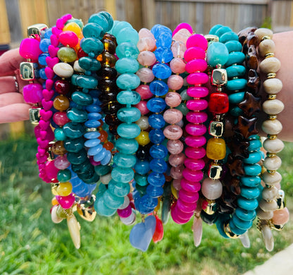 Pink Paradise Beaded Necklace
