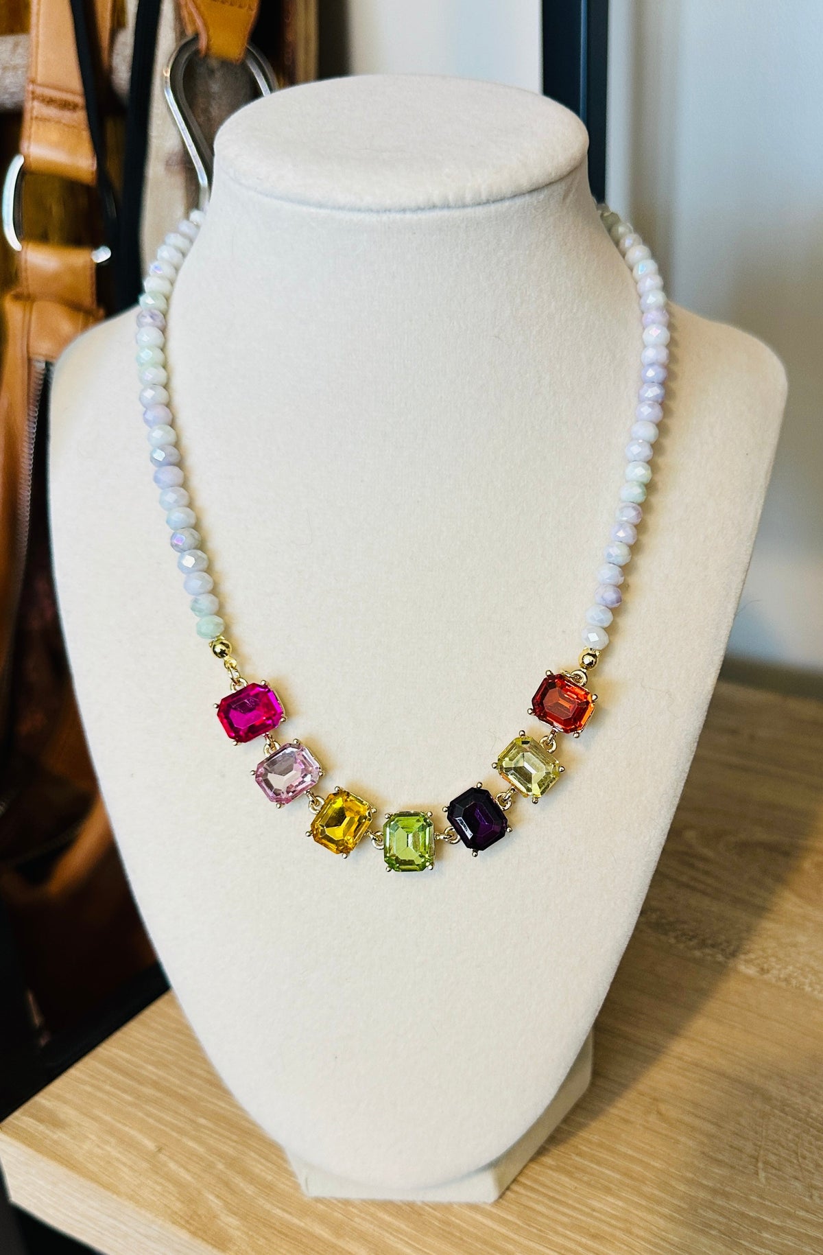 Rainbow Radiance Gemstone Necklace