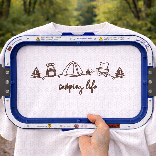 Camping Life Embroidery