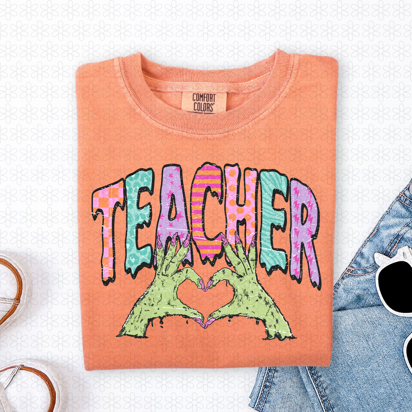 Teacher heart hand