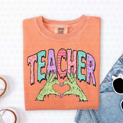 Teacher heart hand