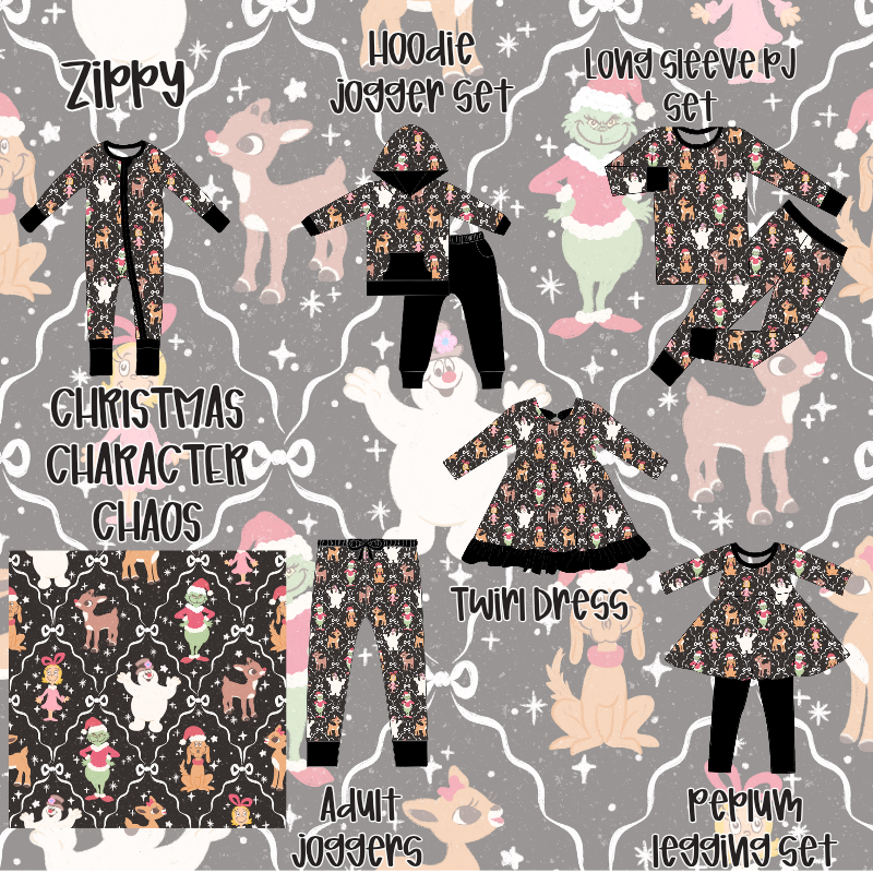 Christmas Character Chaos Bamboo-PREORDER
