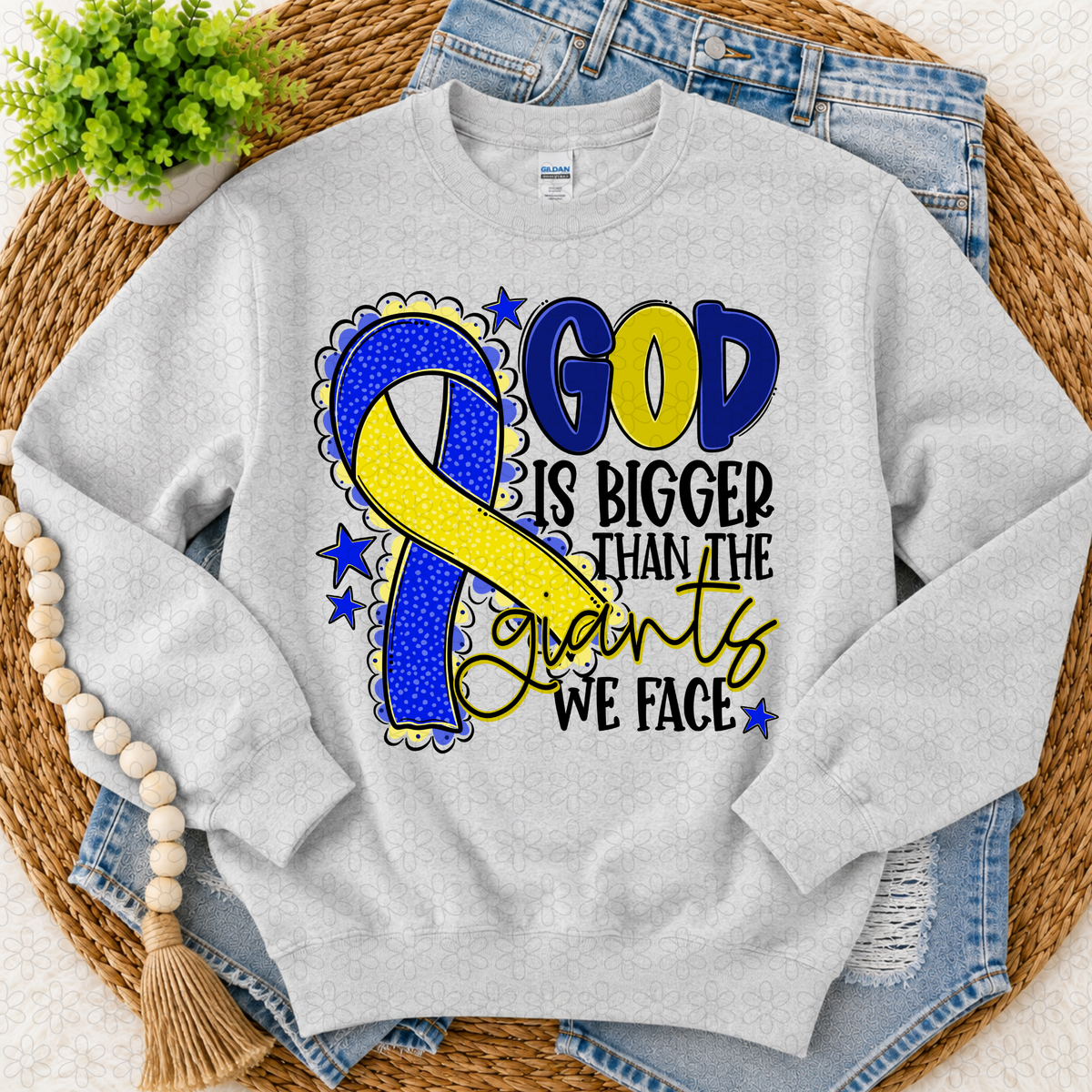 God is bigger (choose your ribbon color)
