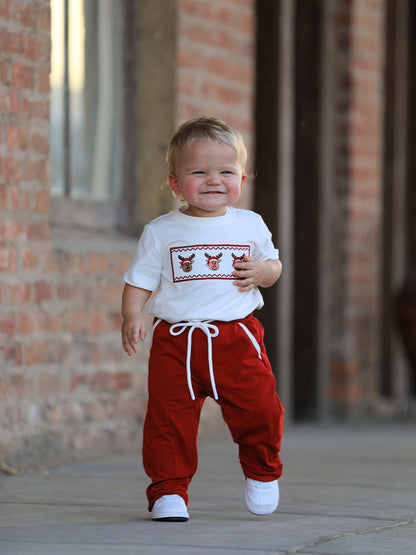 Boys Christmas Reindeer T-Shirt & Pants Set