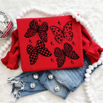 Butterflies (black or white)