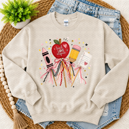 Teach love inspire pencils