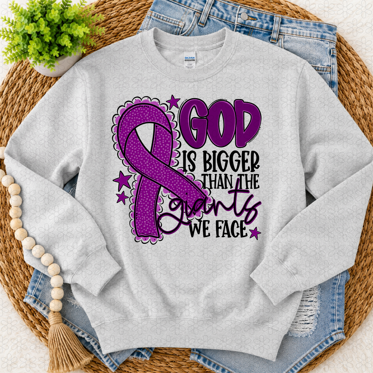 God is bigger (choose your ribbon color)
