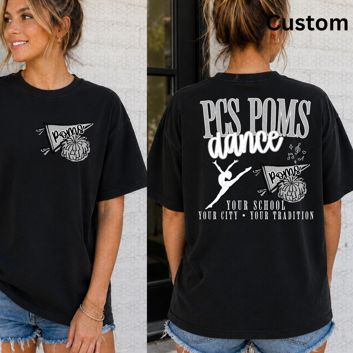 CUSTOM Dance (front and back)