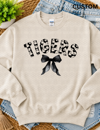 CUSTOM GHOST FONT BOW (ANY WORD)