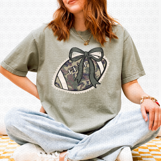 CAMO FOOTBALL WITH BOW