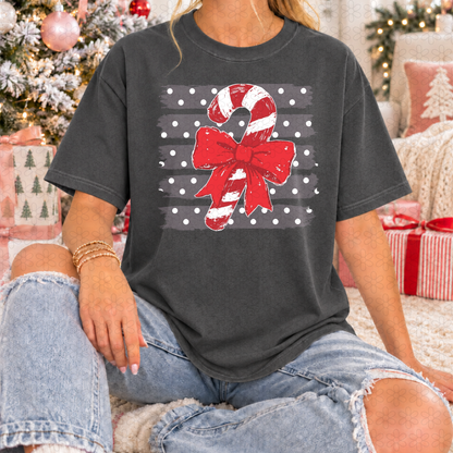 Candy cane and dots