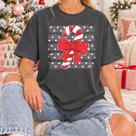 Candy cane and dots