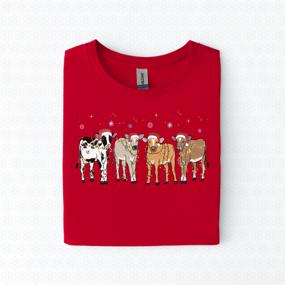 Christmas cows