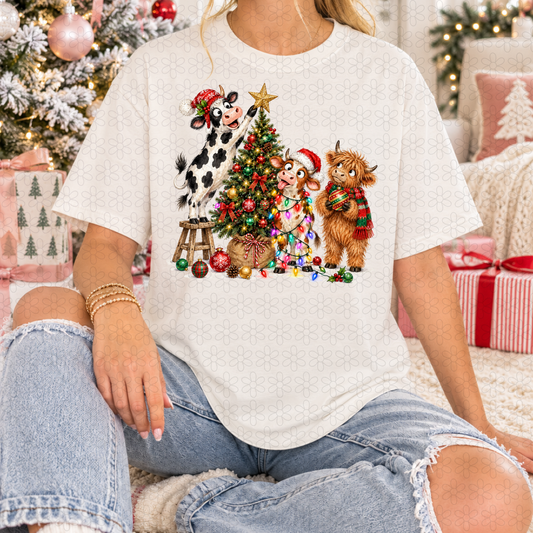 Christmas cows