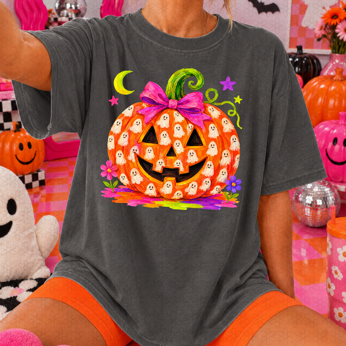 COLORFUL PUMPKIN GHOST