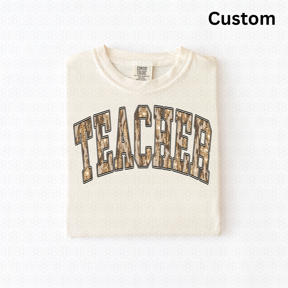 Camo custom font (any word)